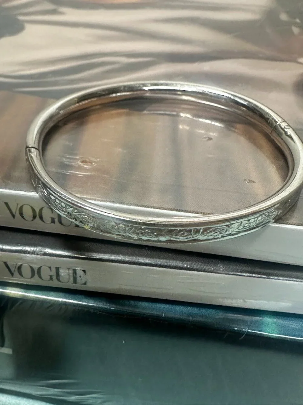 Vintage B.A.B. Ballou Sterling Silver Victorian Expanding Baby Bangle Heirloom